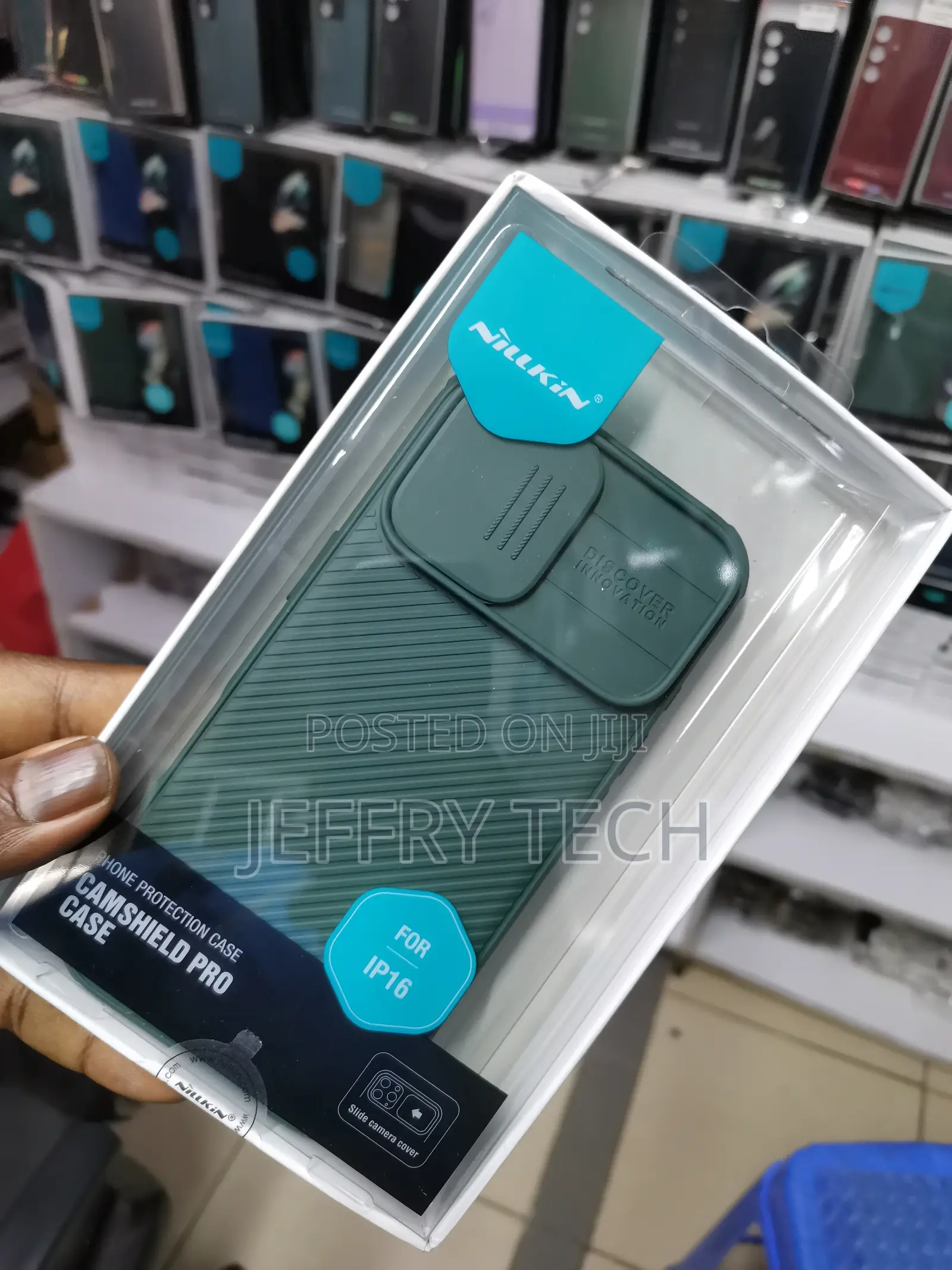 Nillkin for iPhone 16 Case With Camshield-Green
