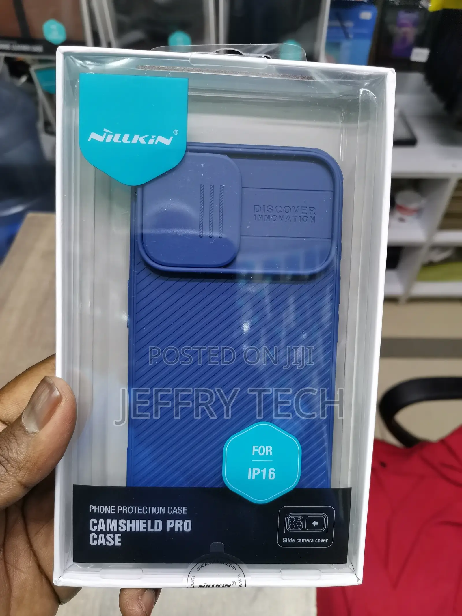 Nillkin for iPhone 16 Case With Camera Protection-Blue