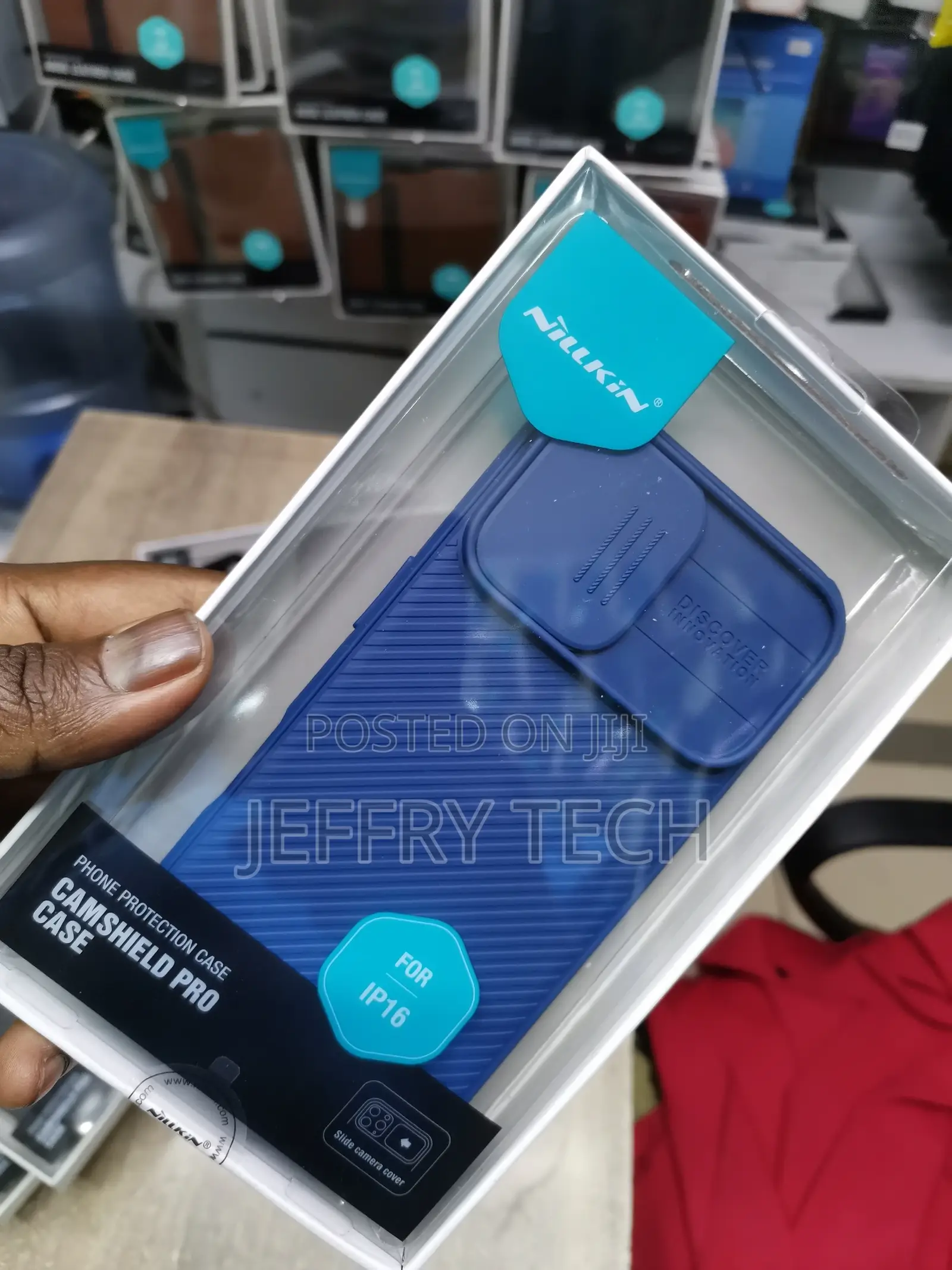 Nillkin for iPhone 16 Case With Camera Protection-Blue