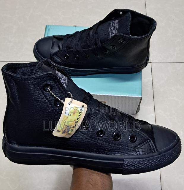 Leather High Cut Converse - thumbnail 3