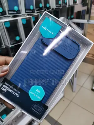 Nillkin for iPhone 15 Plus Case With Camshield -Blue