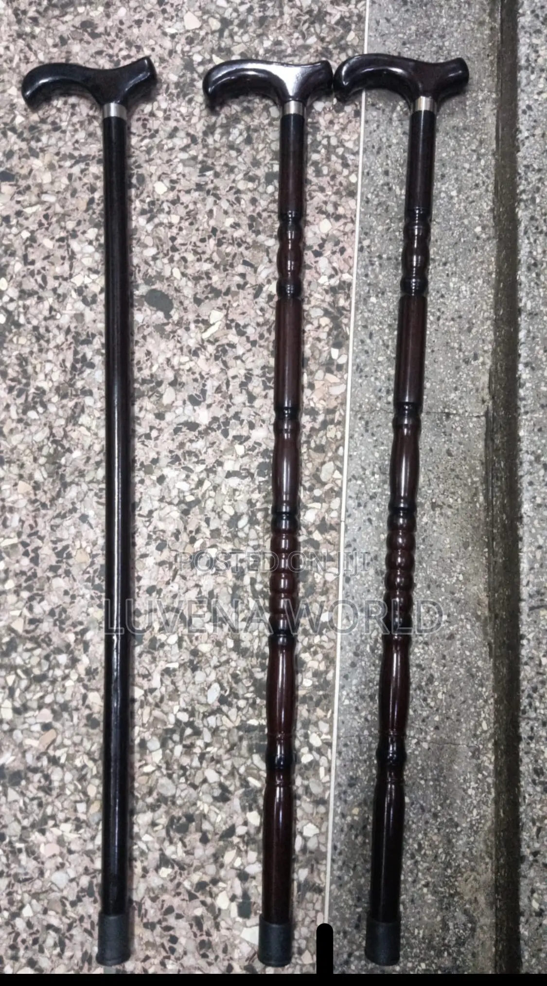 Dark Wooden Walking Sticks