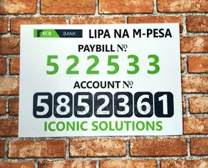 Mpesa Till/Paybill Display Board