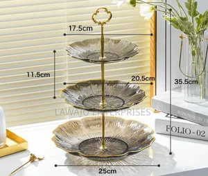 Clear 3 Tier Dessert Stand