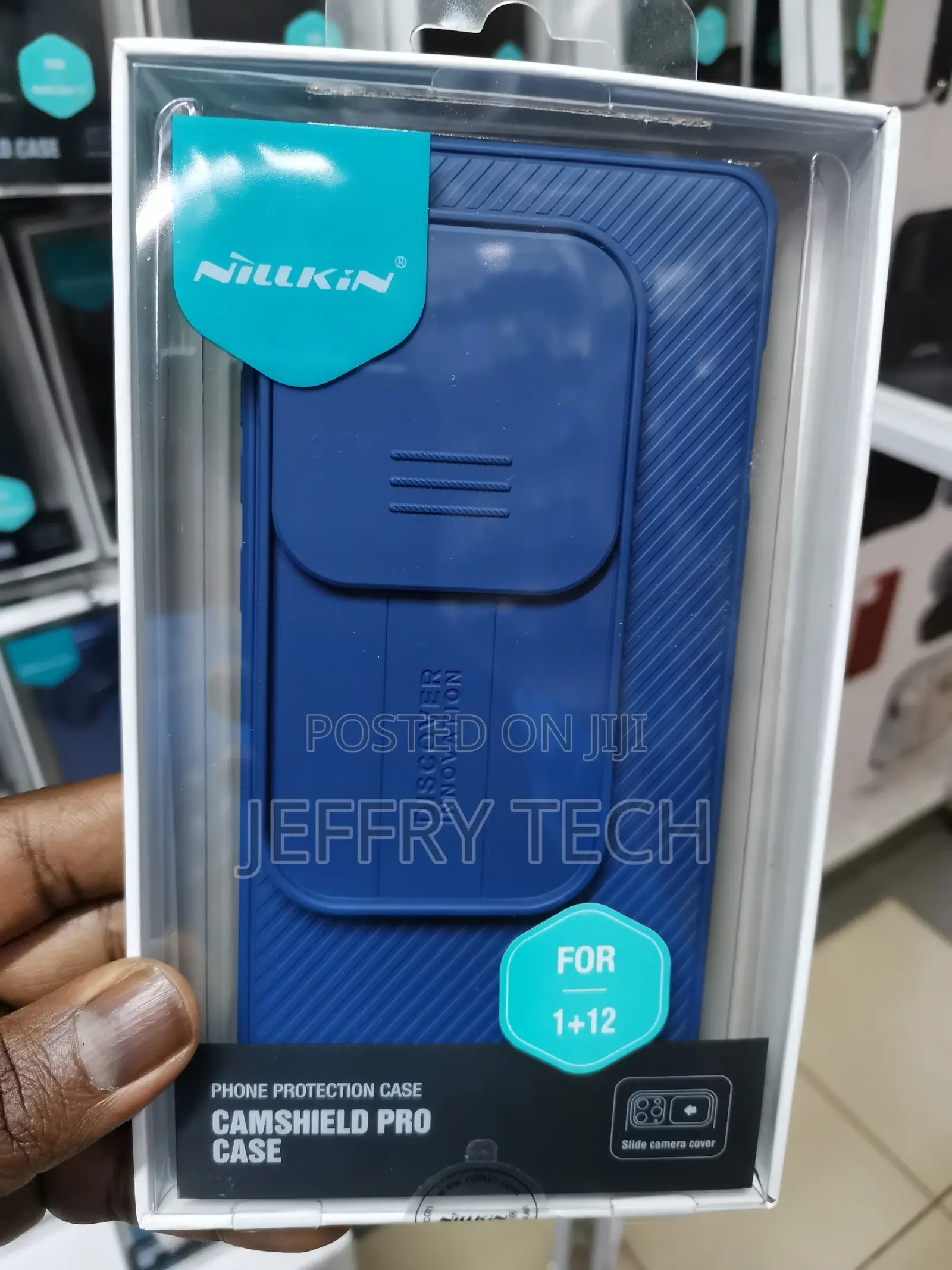 Camshield Prop One Plus 12 Case With Camera Cover-Blue
