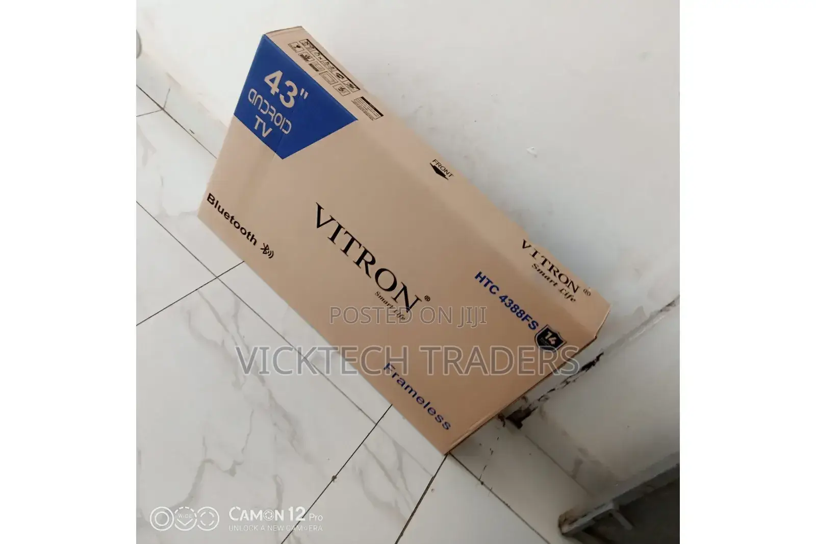 Vitron 43 Inches HTC-4388FS Smart, Android and Frameless TV
