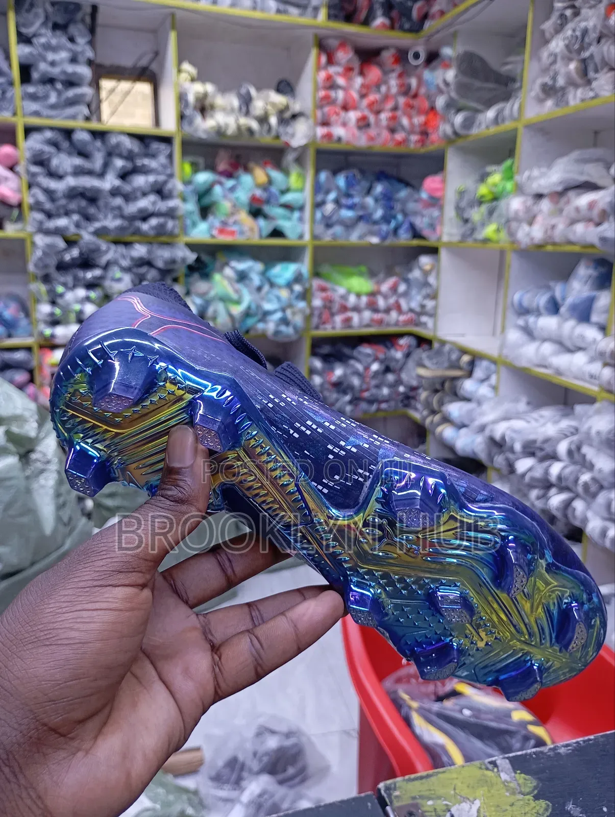 Puma Soccer Boots With Colourful Electroplating Sole( 39-45)