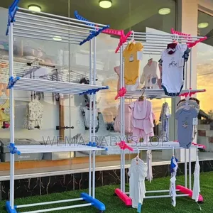 Portable/Movable Laundry Clothes Drying Rack