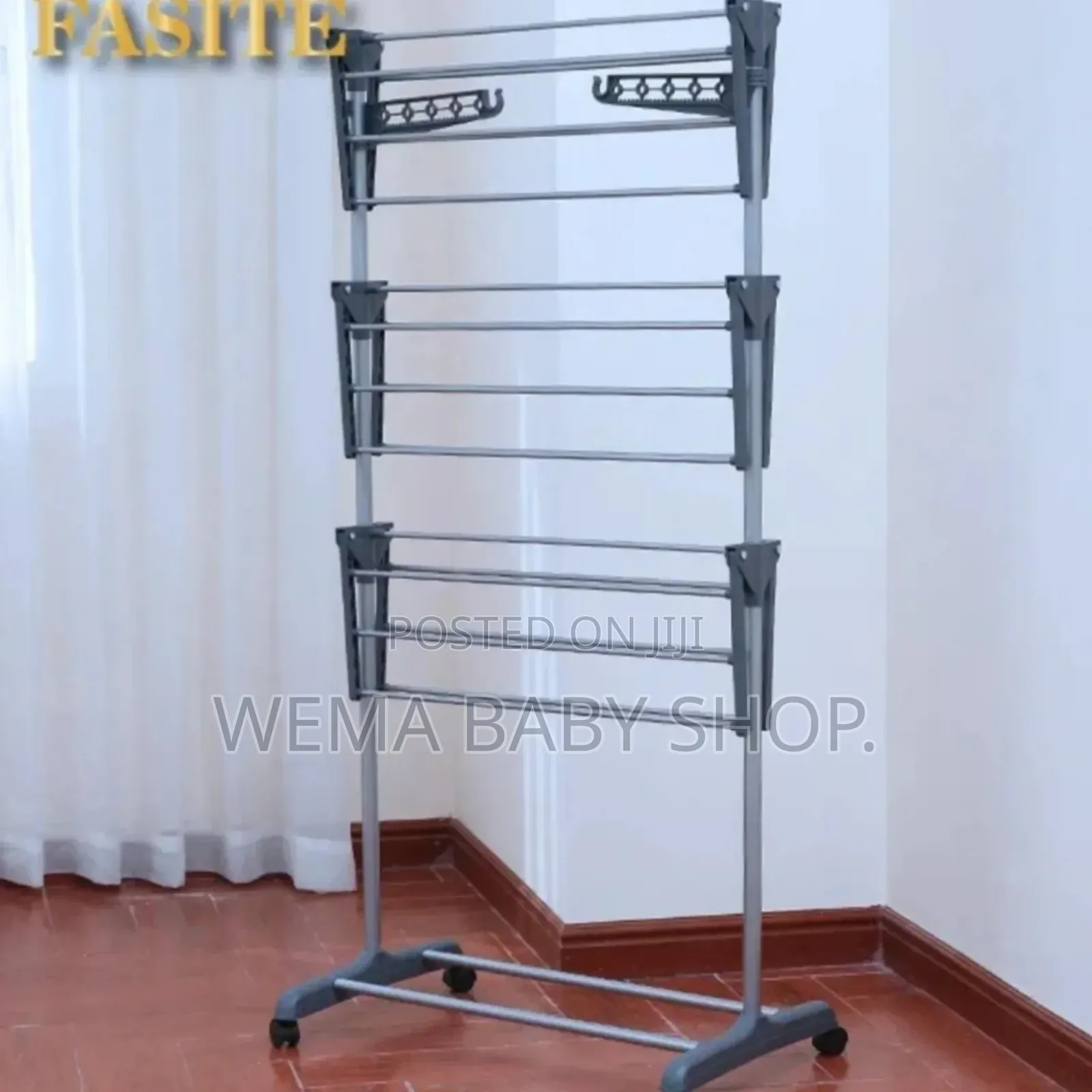 Portable/Movable Laundry Clothes Drying Rack