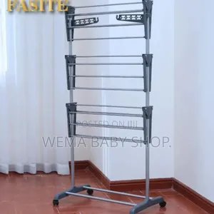 Portable/Movable Laundry Clothes Drying Rack