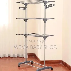 Portable/Movable Laundry Clothes Drying Rack