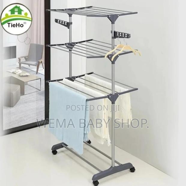 Portable/Movable Laundry Clothes Drying Rack - thumbnail 4