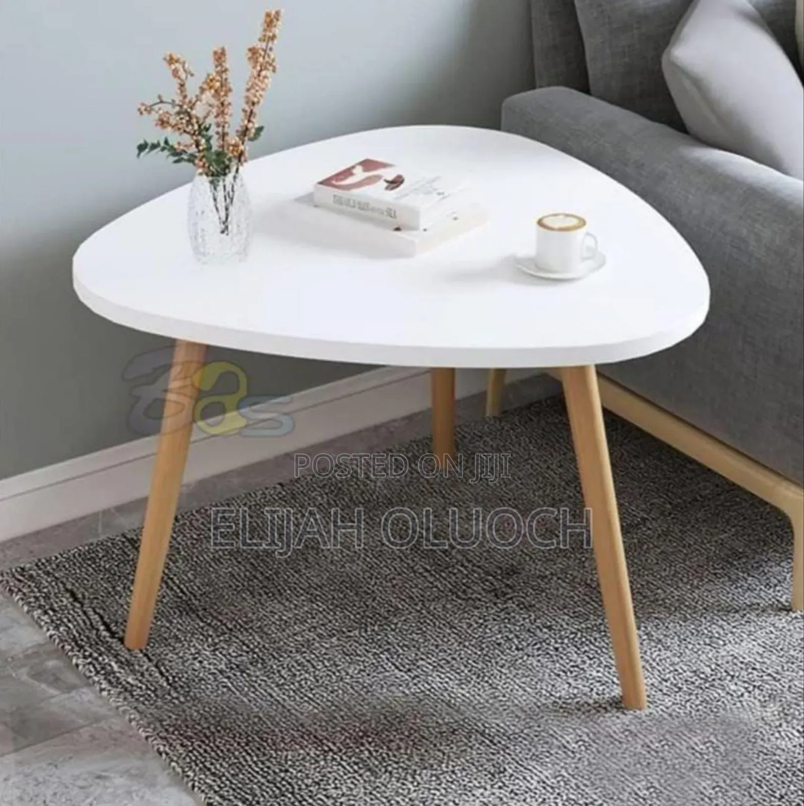 Amazing Shoppee Wood Triangle Side End Table