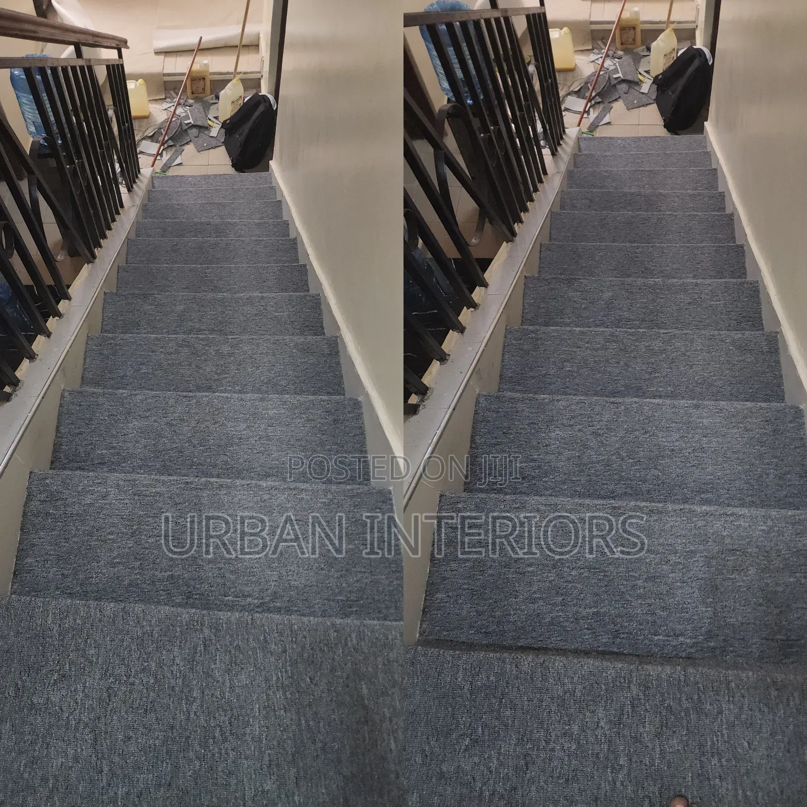 Staircase Carpets Grey Light