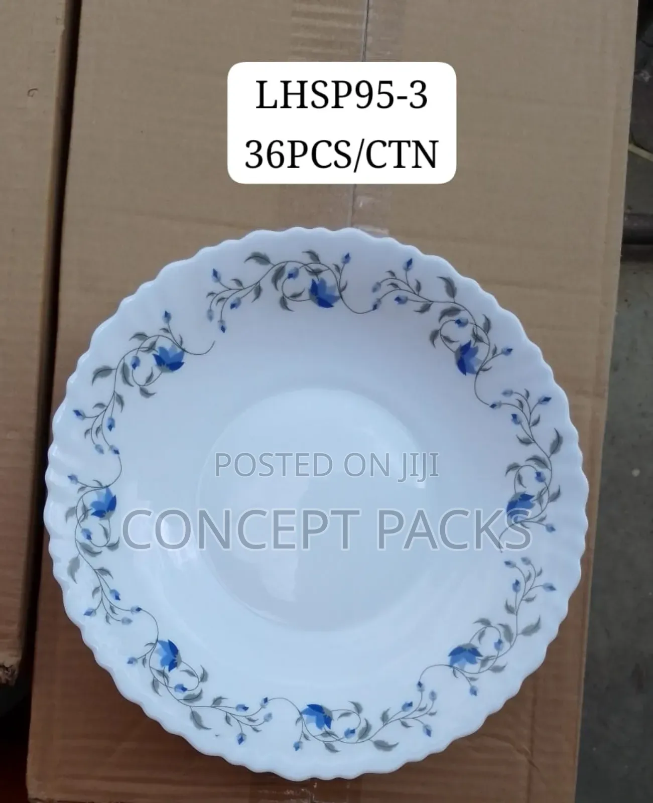 36pcs Ceramic Plate 9.5 INCH.