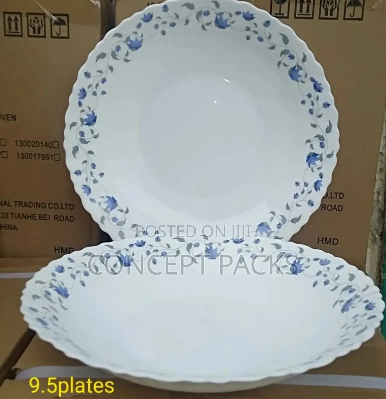 36pcs Ceramic Plate 9.5 INCH.
