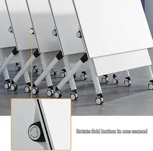 Office Tables:120cm Movable Foldable Computer Office Table