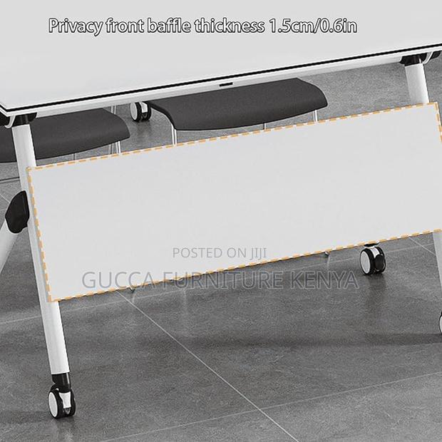 Office Tables:120cm Movable Foldable Computer Office Table - thumbnail 6