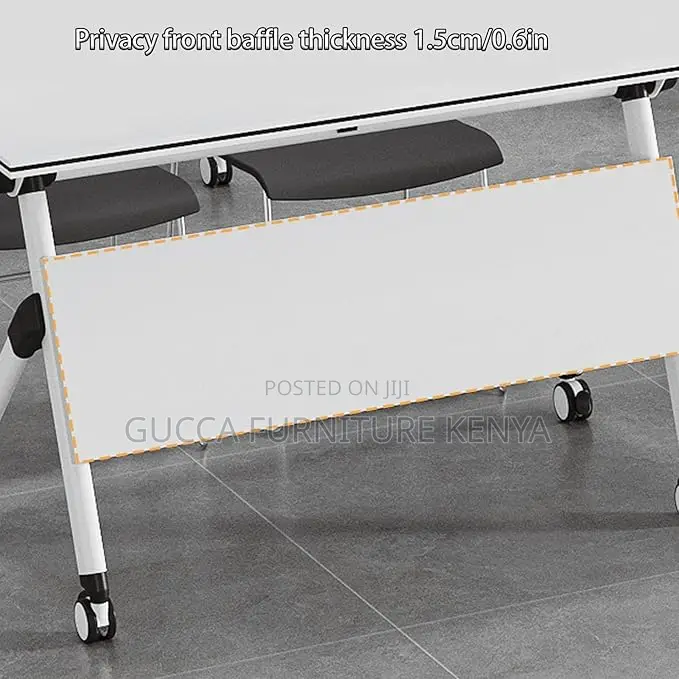 Office Tables:120cm Movable Foldable Computer Office Table