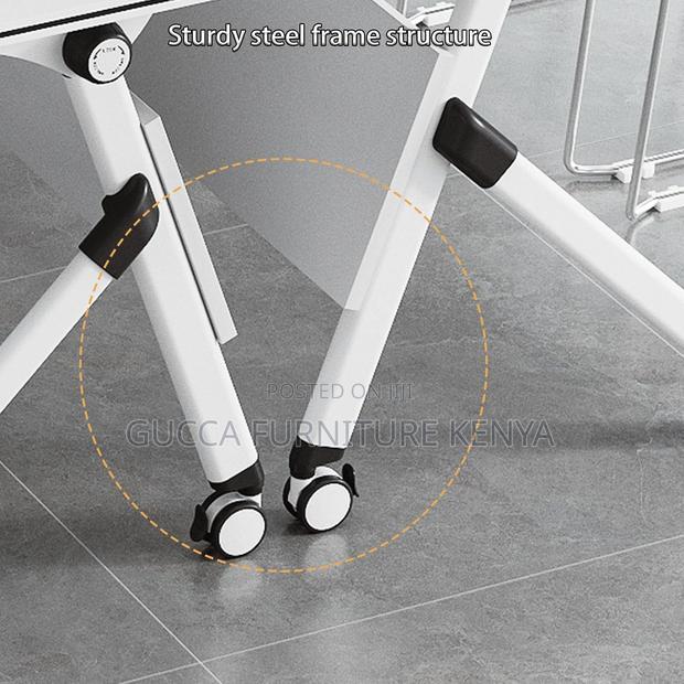 Office Tables:120cm Movable Foldable Computer Office Table - thumbnail 7