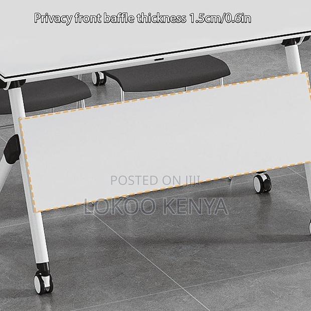 Office Tables:1200mm Movable Foldable Computer Office Table - thumbnail 5
