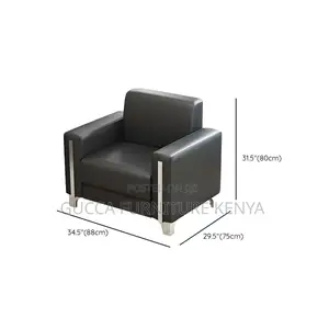Sofas:5-Seater PU Leather Executive Office Sofa Set