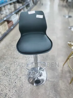 Black Adjustable Height Brand New Swivel Barstool