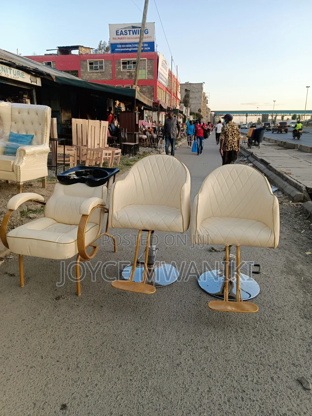 Sink Seat, and 2 Hydraulic Salon Seats