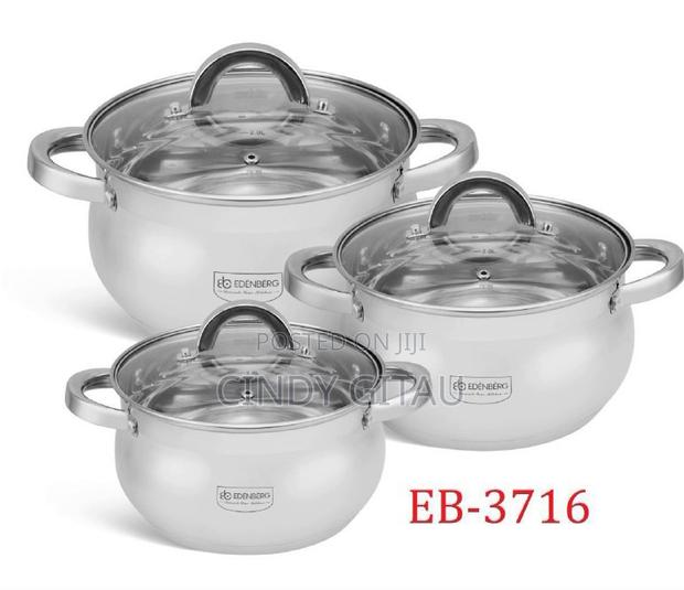 6pc Edenburg Stainless Steel Cookware