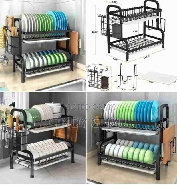 2 Tier High Quality Carbon Steel Dish Rack
