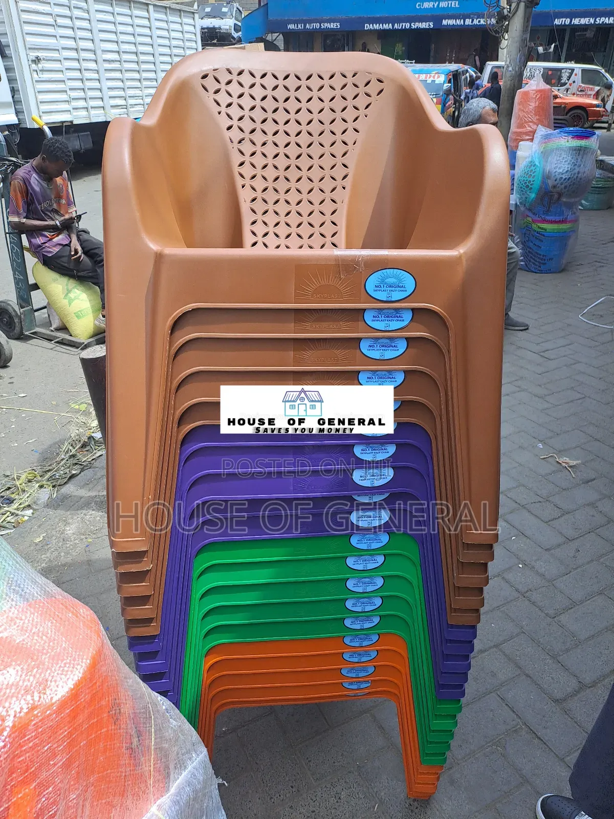 Mix Colours Plastic Chair Easy Plastic Chair