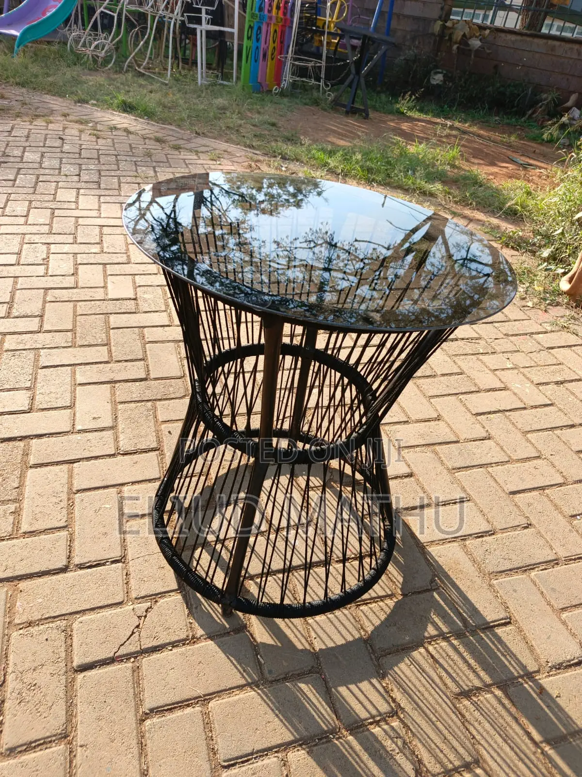 Out Door Glass Table