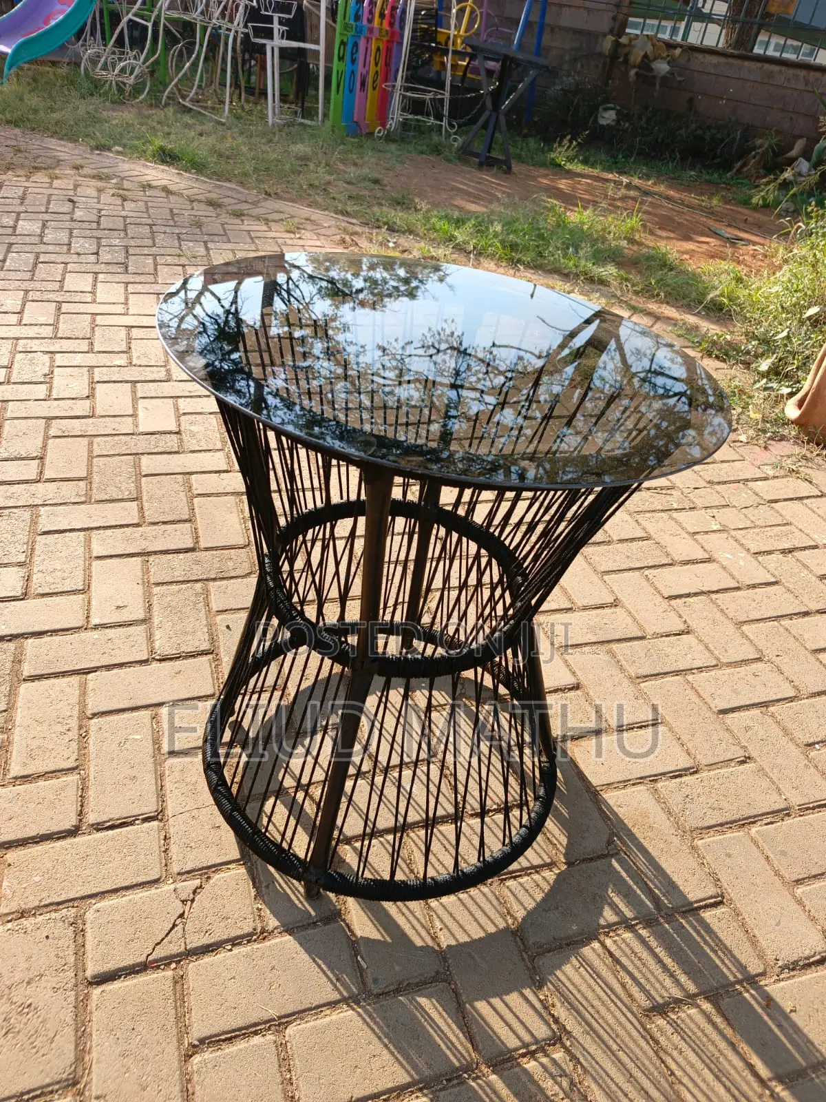 Out Door Glass Table