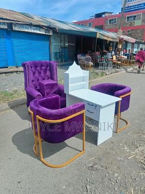 Pedicure Seat, Manicure Set With White Table - main view