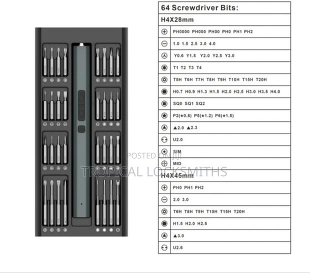 Electric Screwdriver- Rechargeable Laptop Screwdriver Set - thumbnail 3