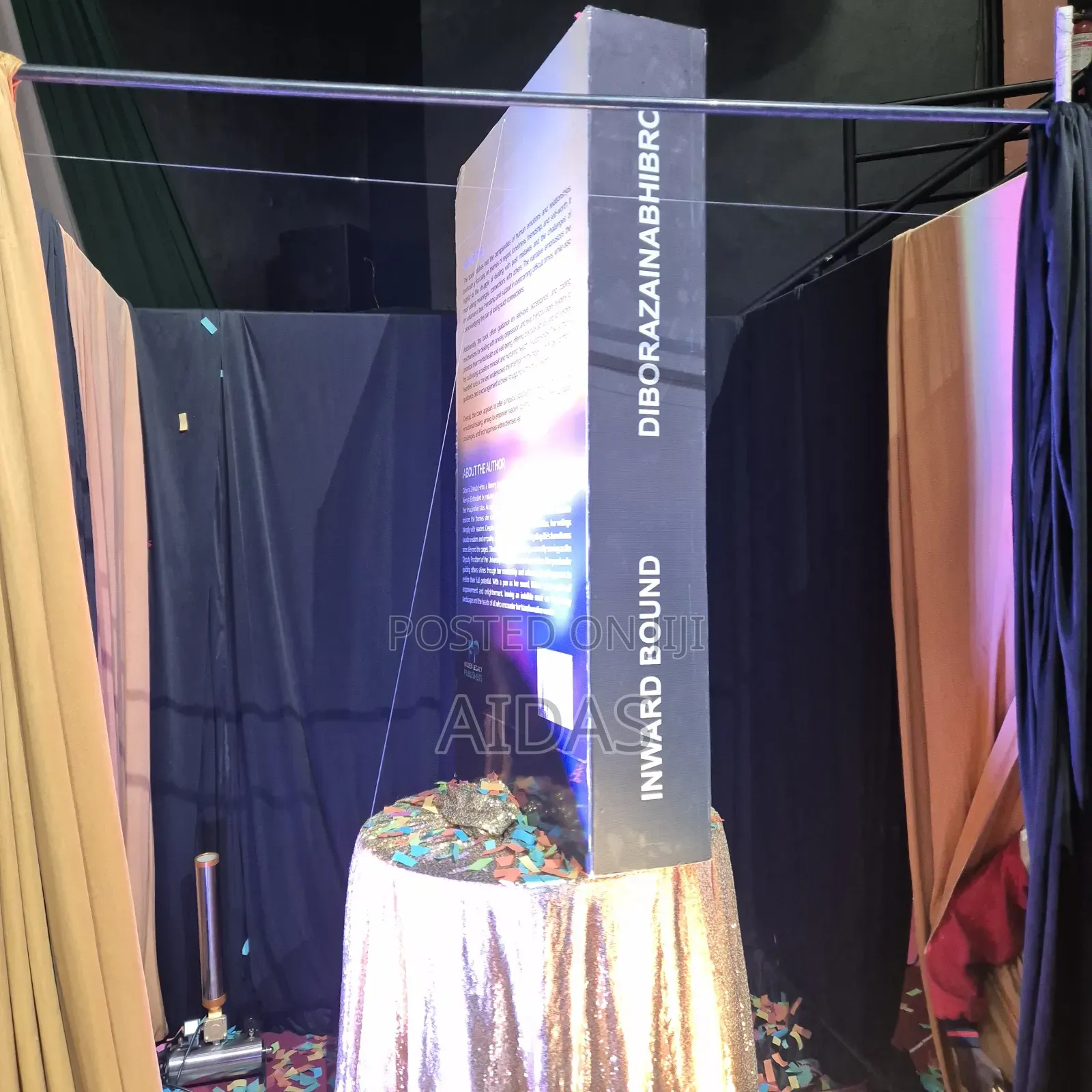 Rotating Electric Book Unveiler