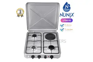 Cooker,Nunix 3gas + 1electric Plate