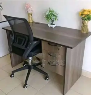 American Walnut Table and Office Chair