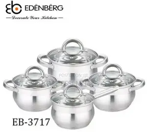*8pc Edenburg Stainless Steel Cookware