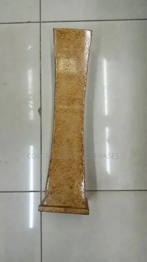 Brown Wooden Vase 60cm Long in Stock