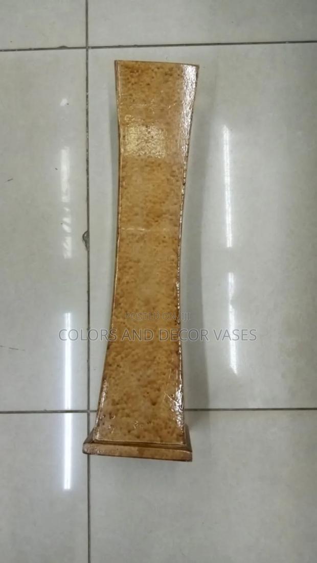 Brown Wooden Vase 60cm Long in Stock