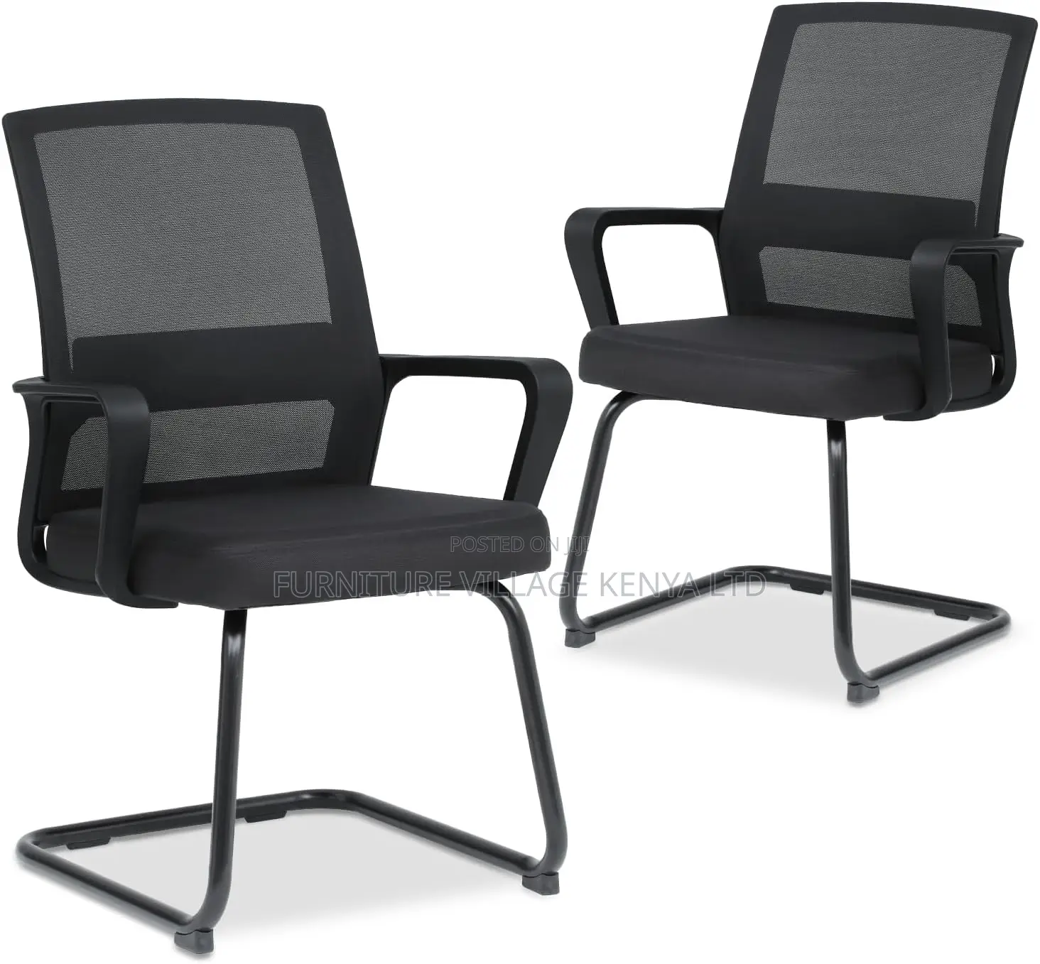 Guest Side Chair With Upholstered Seat Lumbar Support