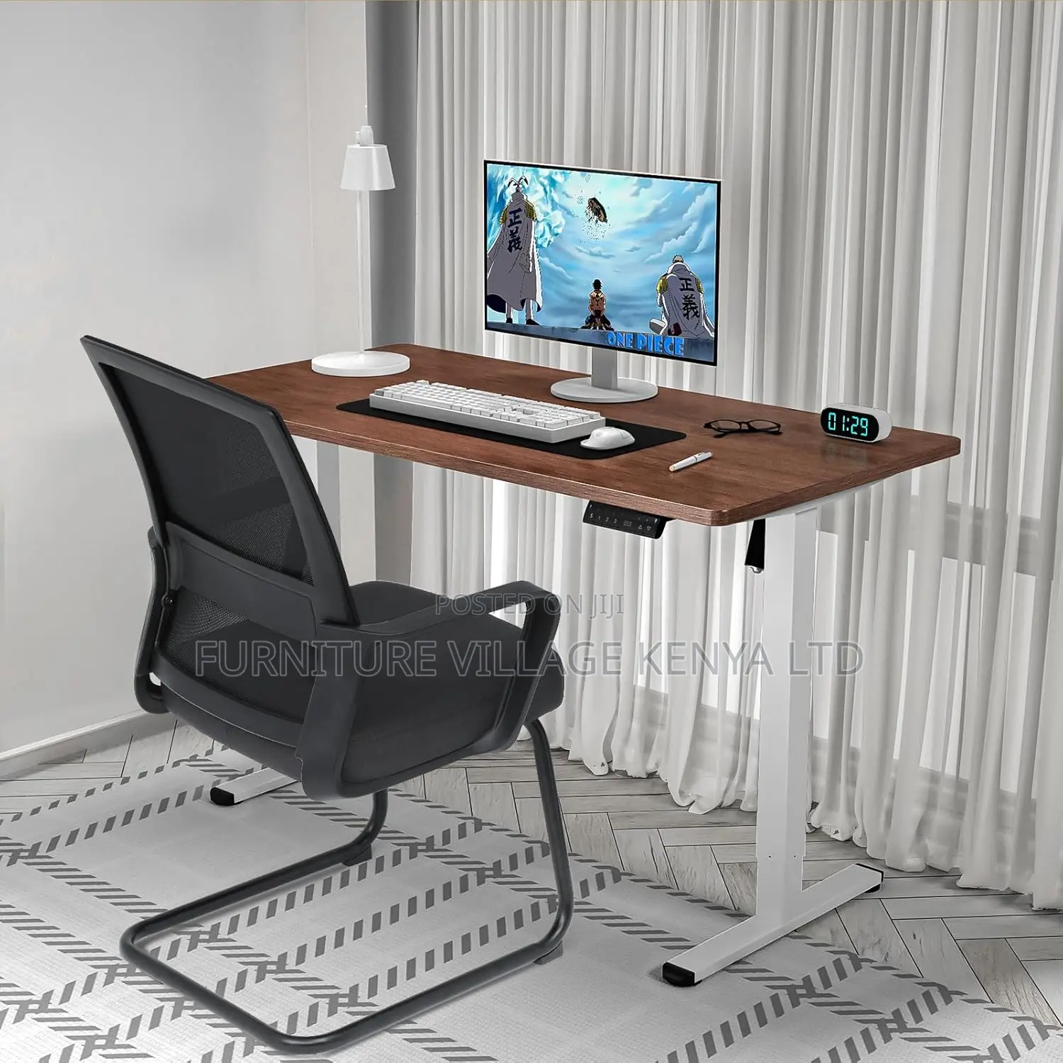 Guest Side Chair With Upholstered Seat Lumbar Support