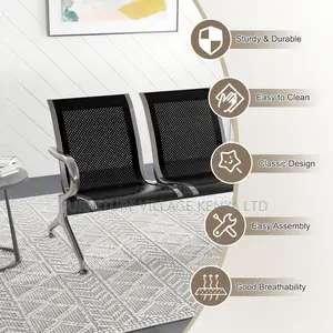 Office Benches; 3-Seater Non-Padded Reception Bench