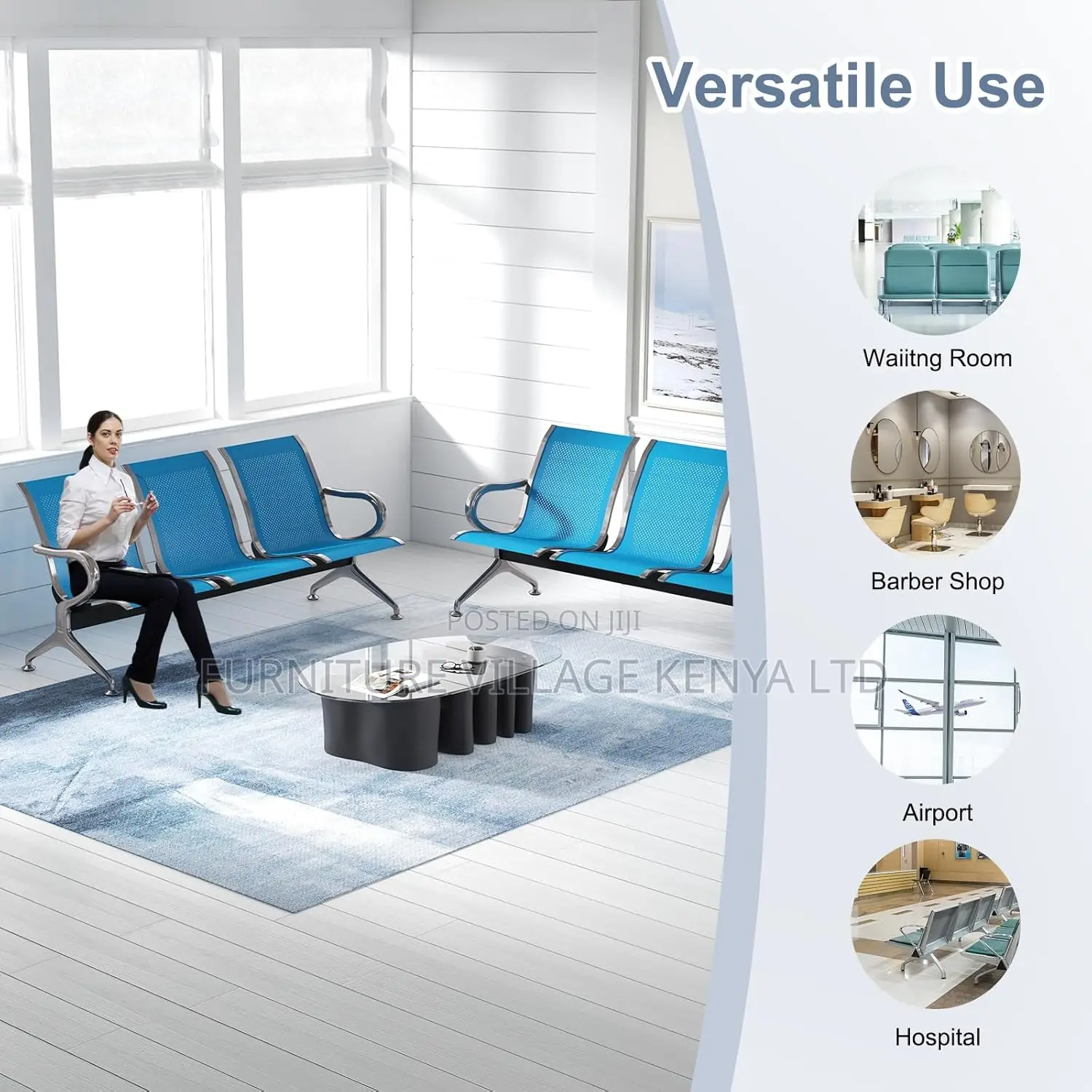 3 -Seat Reception Area Furniture