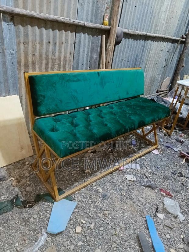 Waiting Bench, 3 Seater Green  - main view