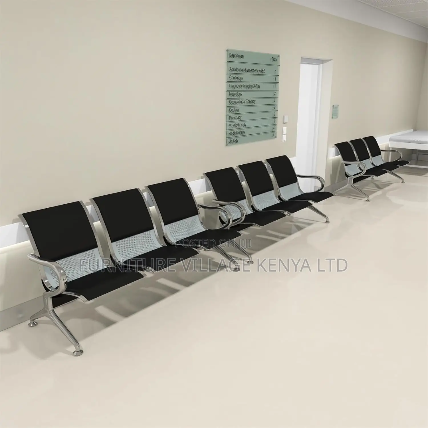 3-Link Bench -Reception Waiting Room Chair