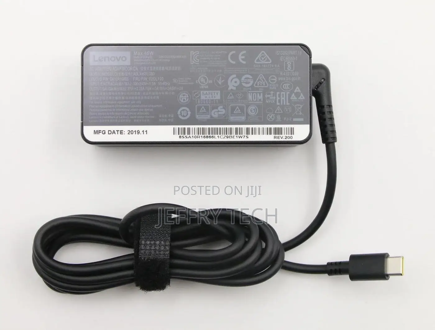 Lenovo 65W USB C Type C Charger for Thinkpad L480 L490 L580