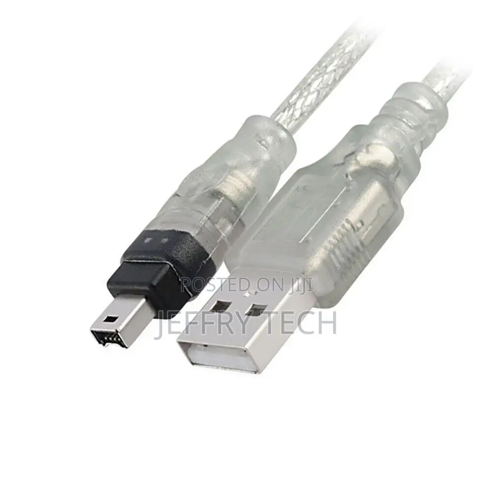 Ieee 1394 4 Pole Plug Firewire to USB 2.0 Plug Sync Cable A