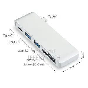 USB 3.1 Typ-C Moyeu + SD / MICROSD Lecteur,